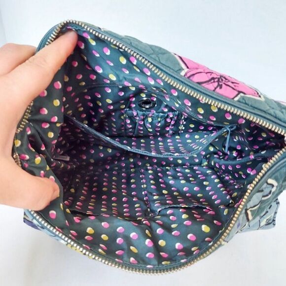 VERA BRADLEY Adorable Blue Green Floral Shoulder Bag - Picture 6 of 6